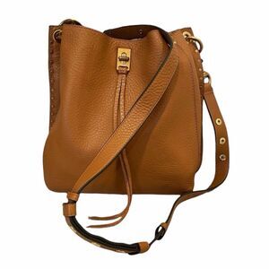 Rebecca Minkoff Darren Leather Shoulder Bag in Caramello